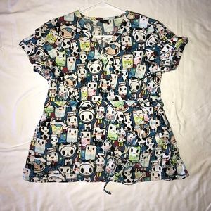 Tokidoki scrub top